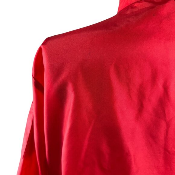 Vintage 60s Lion Uniform Mens Firestone Red Jacket Medium Nylon - Picture 15 of 16